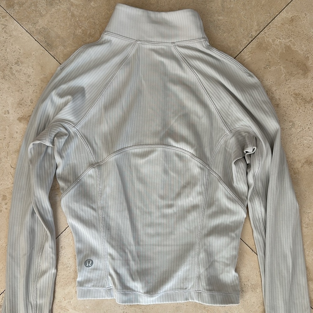 Lululemon- It’s Rulu Ribbed Cropped Half Zip - Picture 8 of 9
